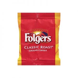 A bag of Folgers Classic Roast Ground Coffee