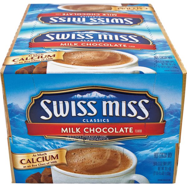 A box of Swiss Miss Milk Chocolate